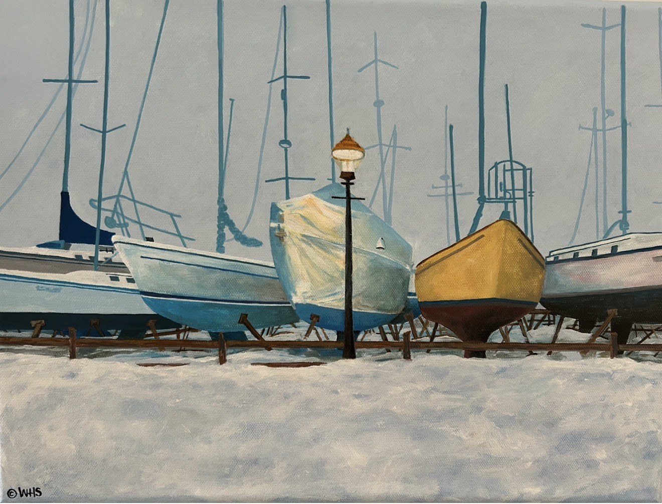 Boatyard in Winter