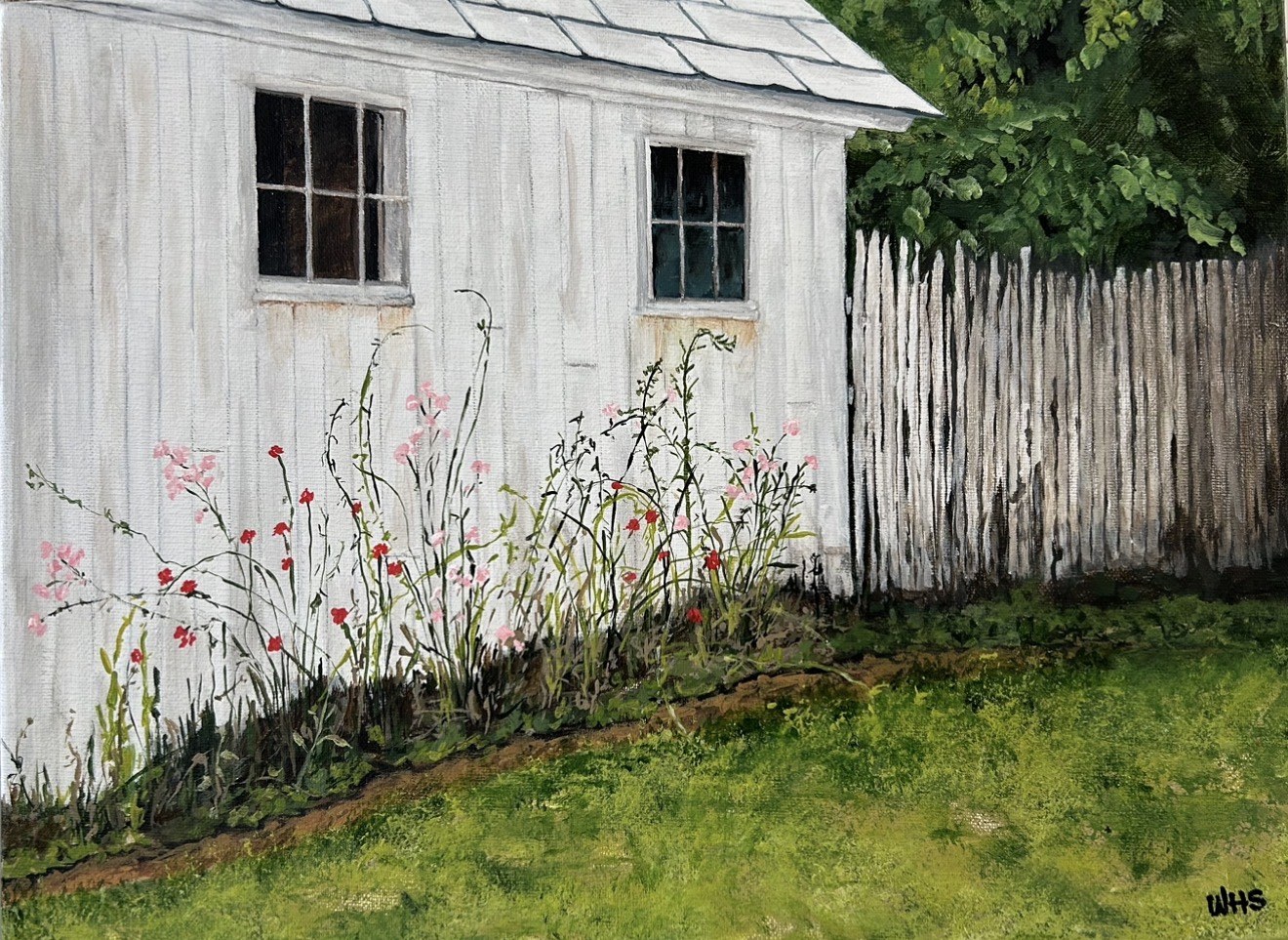 Shed and Wildflowers